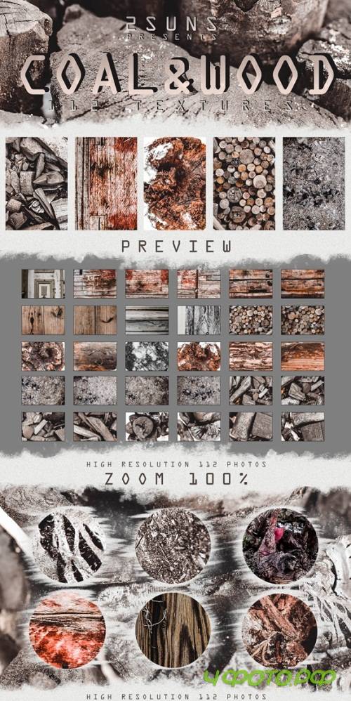 112 Coal and Wood real textures pack