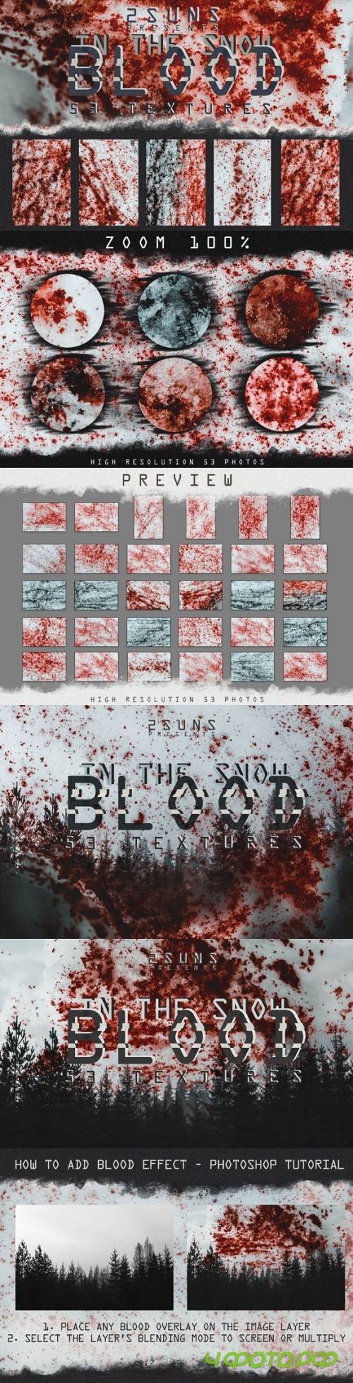53 Textures Pack Blood In The Snow