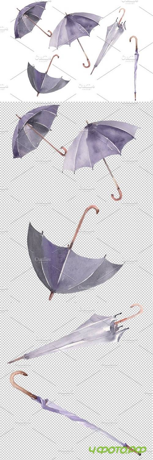 Umbrella Watercolor png - 3531078