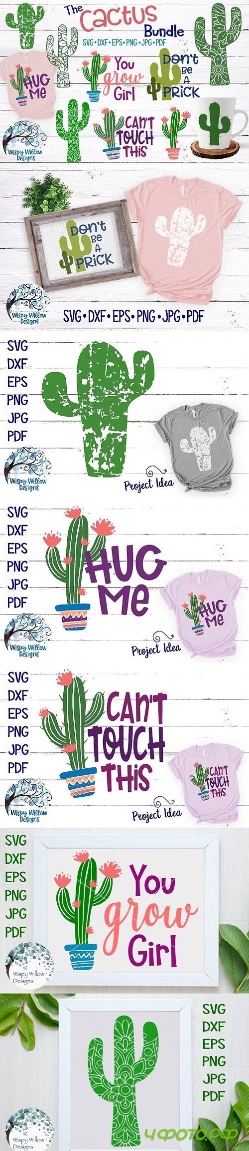 DB The Cactus Bundle - SVG Cut Files - 216876