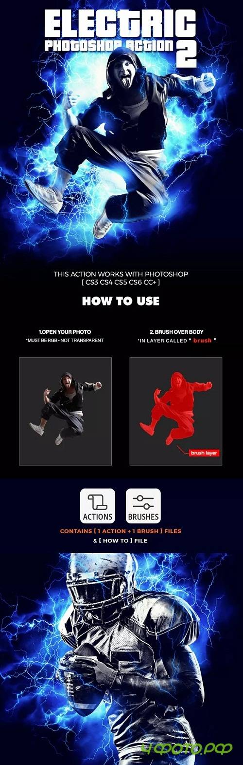 Electric 2 Photoshop Action - 23345727 Electric 2 Photoshop Action - 23345727
