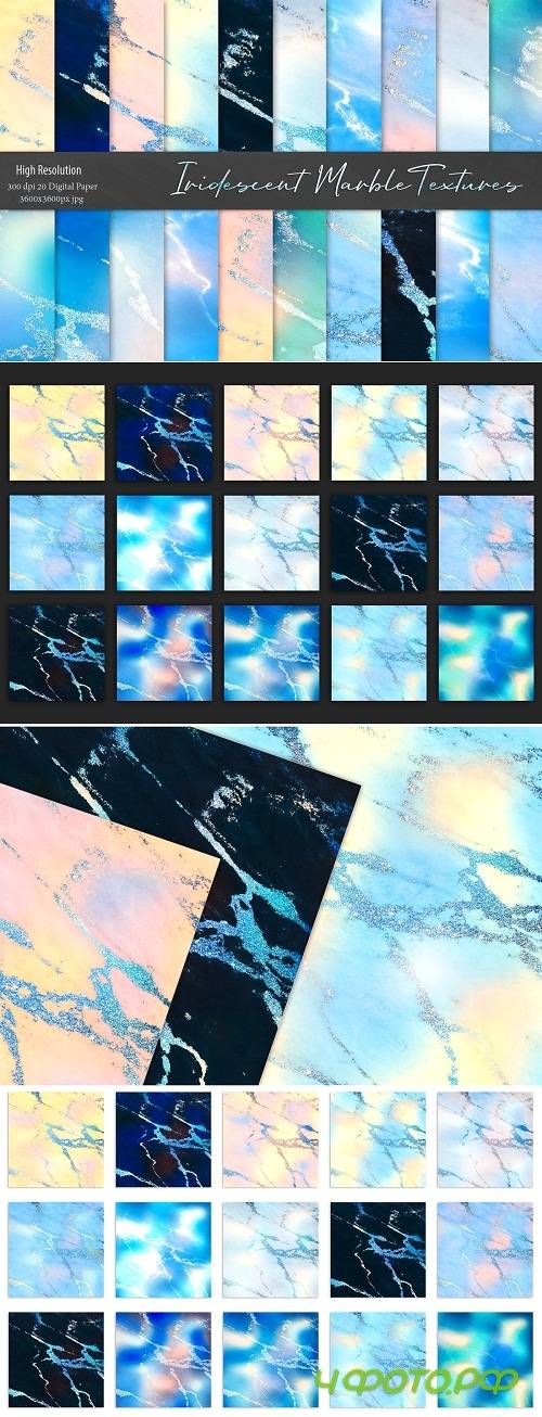 Iridescent Marble Textures - 3530677