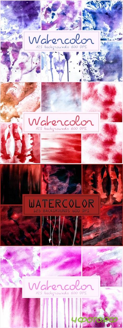 125 Watercolor backgrounds textures overlays 224310