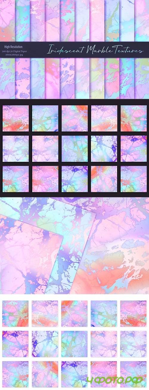 Rose Iridescent Marble Textures - 3531823