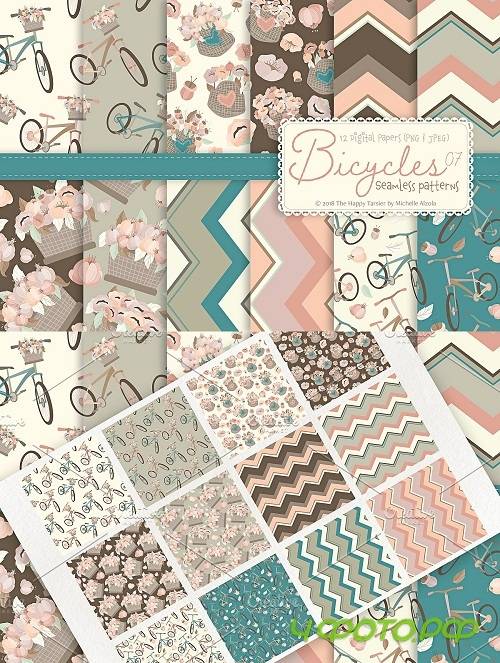 Bicycles 07 - Seamless Patterns - 3321633