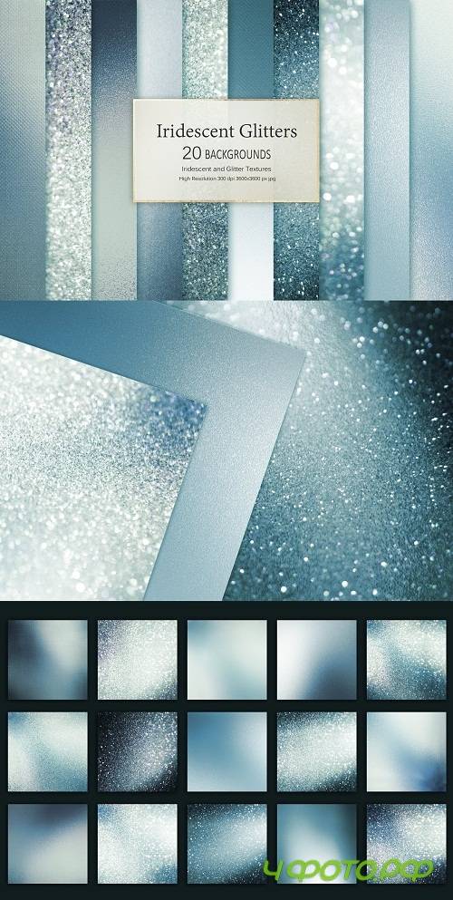 Iridescent and Glitter Textures - 3484455