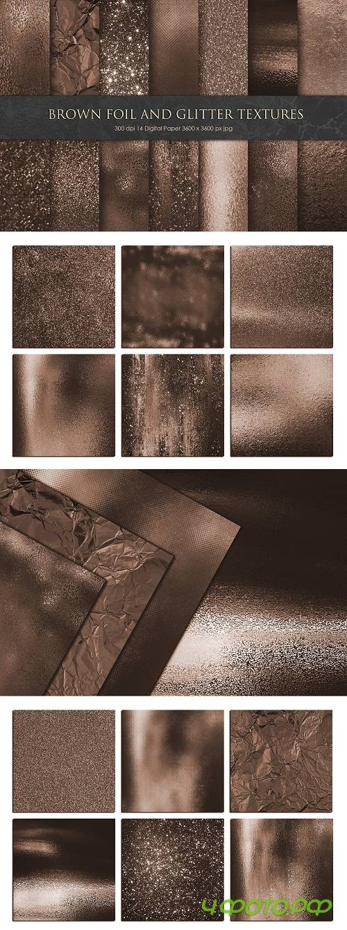 Brown Foil and Glitter Textures - 3332503