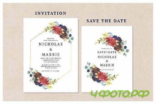 Blossom Wedding Invitation Suite - 233127