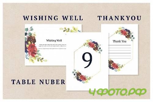 Blossom Wedding Invitation Suite - 233127
