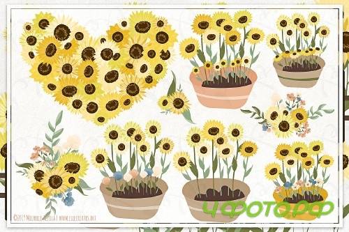Sunflowers Flower Vector & Clipart 3681556