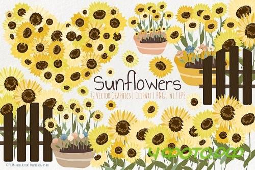 Sunflowers Flower Vector & Clipart 3681556
