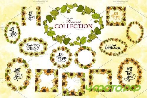Sunflower Vector Collection - 3682058 -