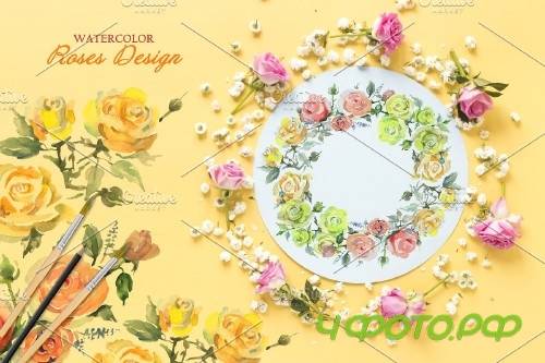 Bouquets with roses Yellow - 3688417