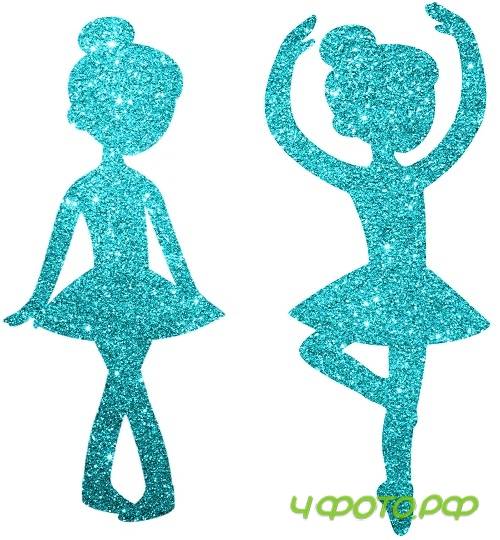 Aqua Sparking Ballerinas