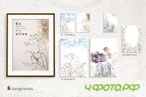 After Snow. Watercolor collection - 3718242 After Snow. Watercolor collection - 3718242