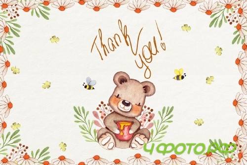 Honey Bears Watercolor Collection - 3716520