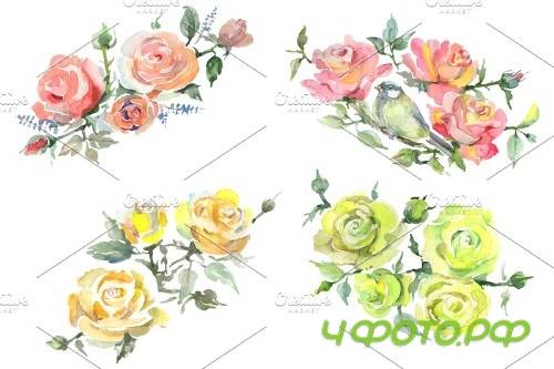 Bouquet with roses romance - 3713032