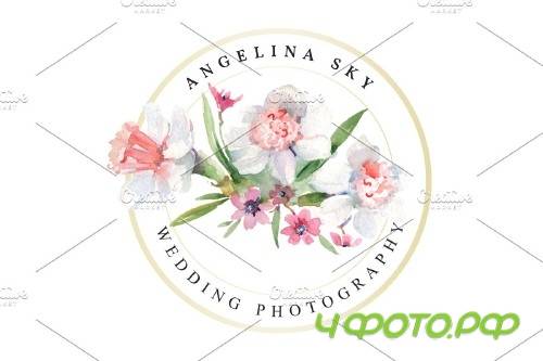 LOGO with roses and narcissus - 3727159