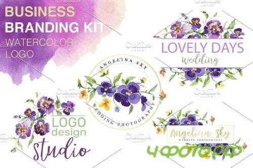 LOGO with violas Watercolor png - 3727638