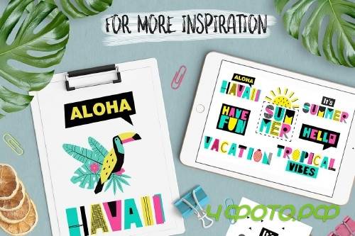 Summer graphic collection - 1760632