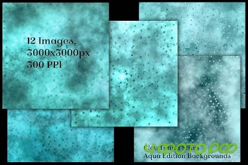 Clouds and Stars - Aqua Edition Backgrounds - 251791