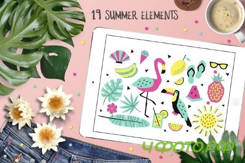 Summer graphic collection - 1760632