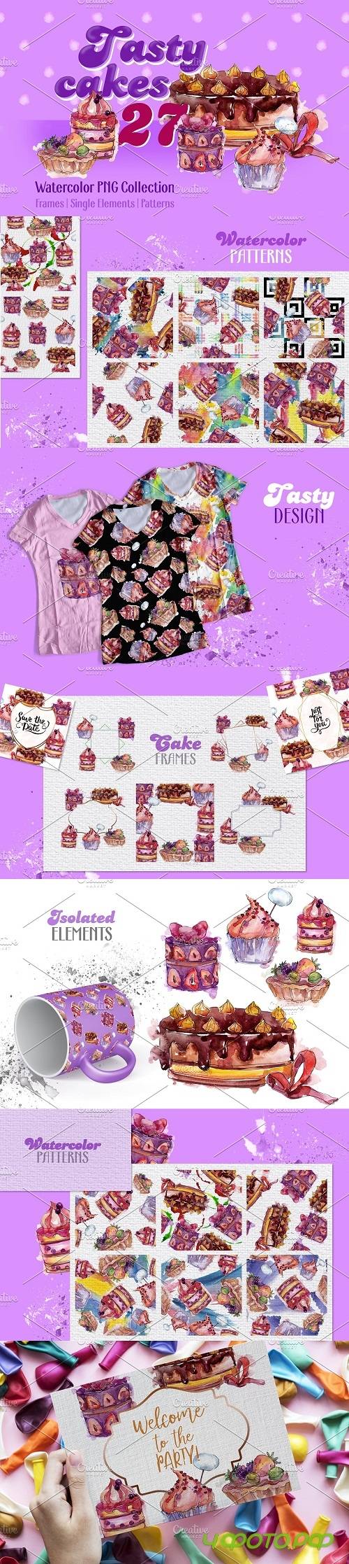 Tasty cakes violet Watercolor png - 3739021 Tasty cakes violet Watercolor png - 3739021