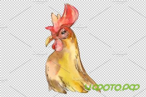 Farm animals: cock/hen head - 3742171