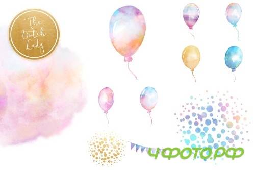 Unicorn Birthday Party Clipart Set - 3739621