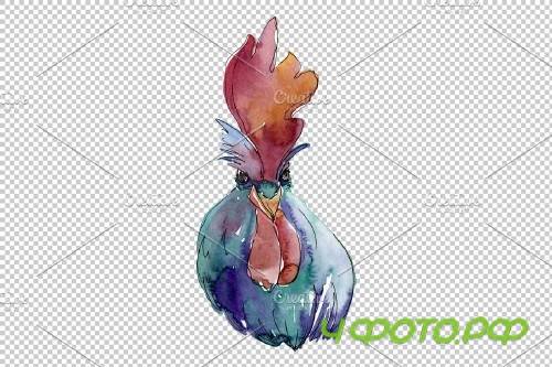 Farm animals: cock/hen head - 3742171