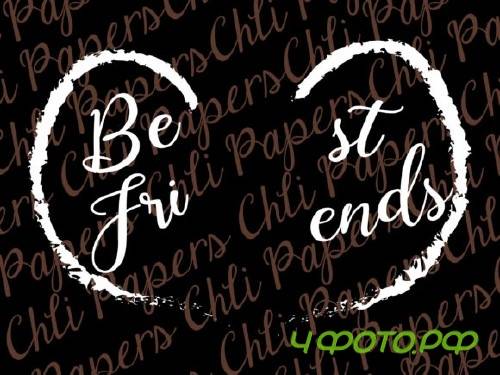 Best Friends Clipart,Custom Besties,Hair