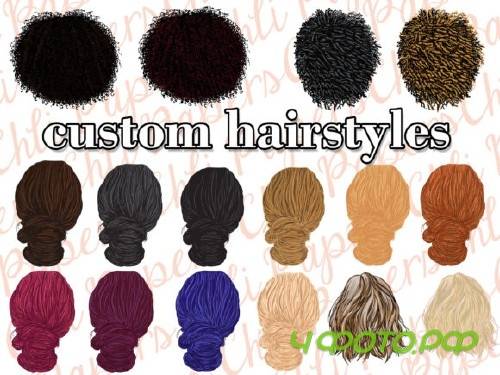 Best Friends Clipart,Custom Besties,Hair
