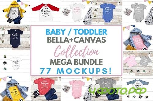 Baby Toddler Bella Canvas Mockups - 3391110