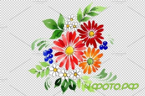 Bouquet Gifts of Nature watercolor - 3748302