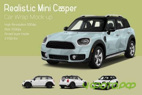 Mini Cooper Car Mock-Up - 3760360