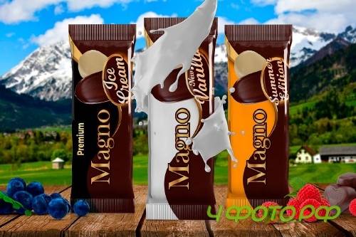 Popsicle Ice Cream Mockup - 3730412