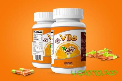 Pills Botle Vitamin Mockup - 3087467
