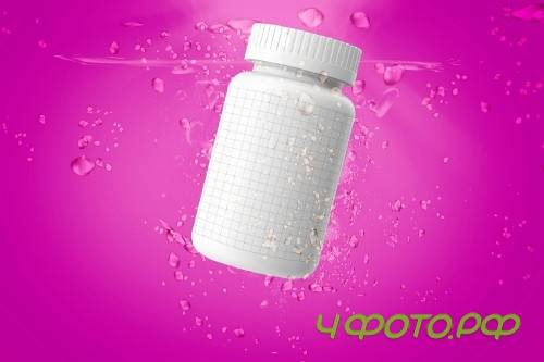 Pills Botle Vitamin Mockup - 3087467