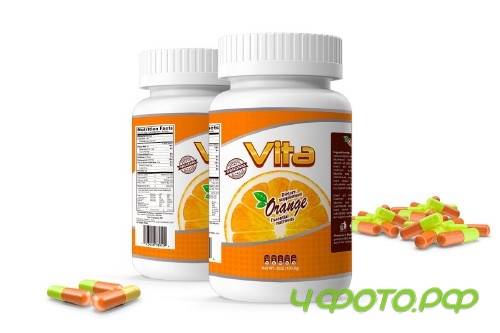 Pills Botle Vitamin Mockup - 3087467