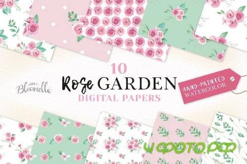 Pink Rose Watercolor Patterns Floral - 2639084