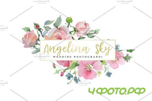 logo pink and purple hibiscus - 3773795