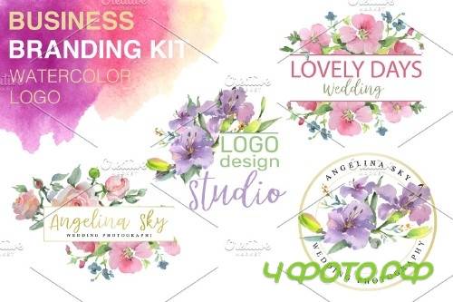 logo pink and purple hibiscus - 3773795