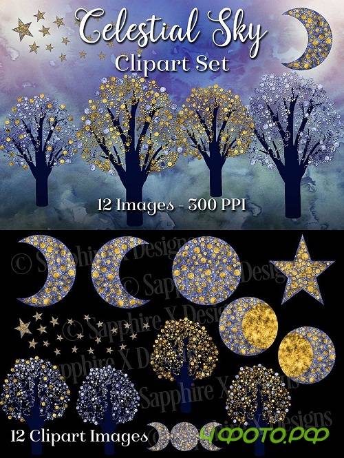 Celestial Sky - 12 PNG Clipart Images - 259320