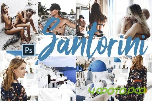 Neo Santorini Theme Color Grading photoshop actions - 260140