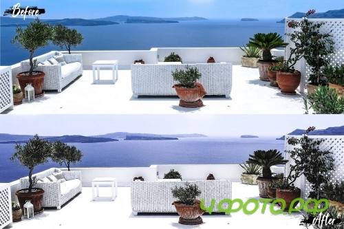 Neo Santorini Theme mobile lightroom presets - 259296