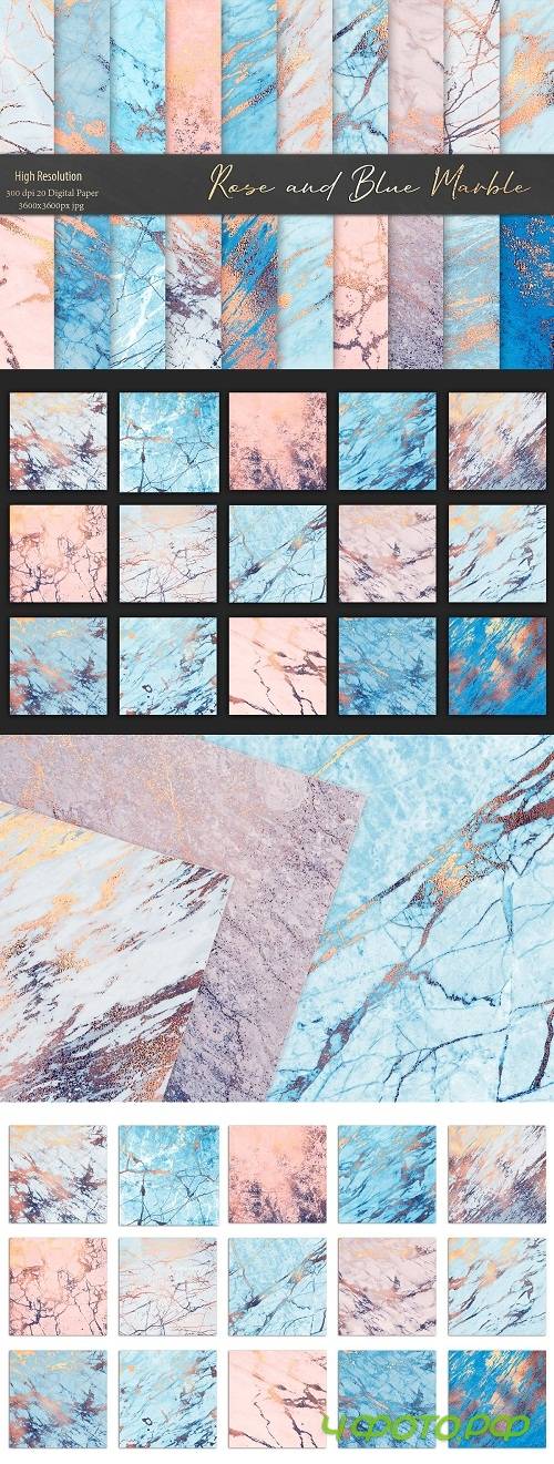 Rose and Blue Marble Textures 3554193