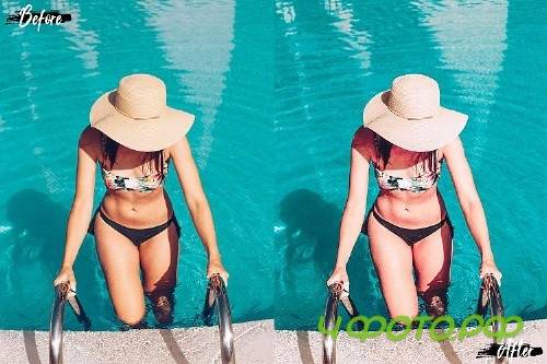 Neo Tropical Theme Color Grading photoshop actions - 262394