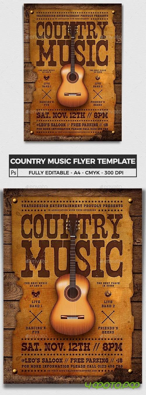 Country Music Flyer Template - 23803168 - 3767700