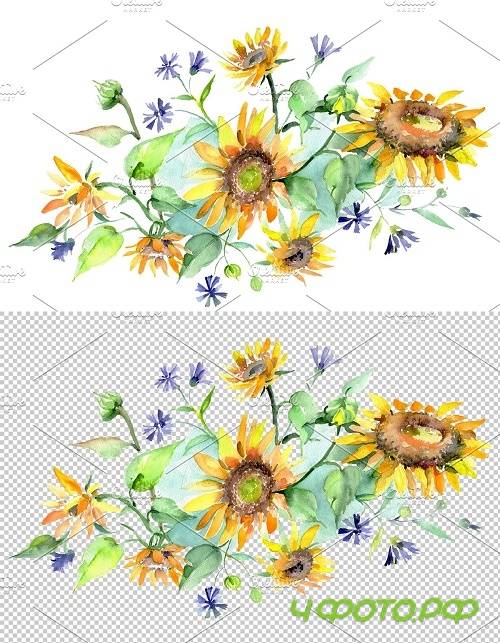 Bouquet yellow aroma of summer - 3820010