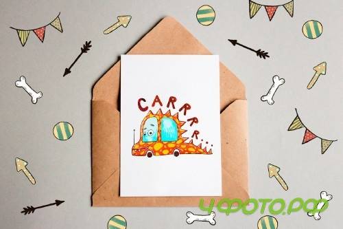 Dino Car - Clip Art Set - 3828517